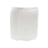 Vágott végű rojt 30 cm hosszú - FEHÉR